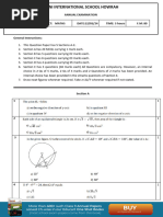 Saini International School Paper 40 Maths