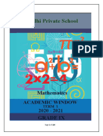 2021-2022-Class IX-Mathematics-Part 1-AW