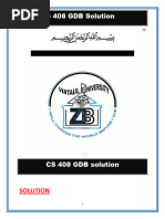 Cs 408 GDB Solution