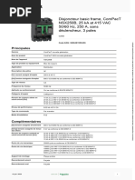 Datasheet Disjoncteur 250A 3P ComPacT-NSX