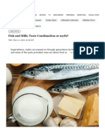 Fish and Milk - Toxic Combination or Myth? - Times of India