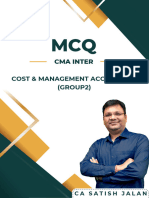 CMA Inter Cost 2 MCQ Booklet