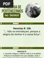 A Alegria de Pertencermos Ao Senhor - Slides 2