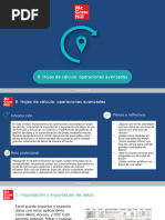Tema 8. Hojas de Cálculo. Operaciones Avanzadas.