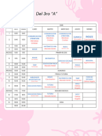 Agenda Horario Semanal Del 3ro A