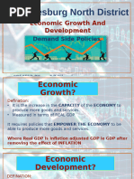 Demand and Supply Side Policies To Growth and Development