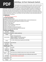 Datasheet Switch Fibra Ethernet