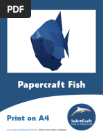 Papercraft Fish: Print On A4