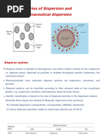 Theories of Dispersion and Pharmaceutical Dispersion