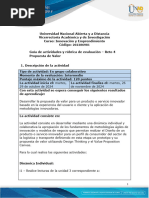 Guía de Actividades y Rúbrica de Evaluación - Reto 4 - Propuesta de Valor