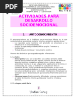 Actividades para Trabajar Desarrollo Socioemocional en Grupo