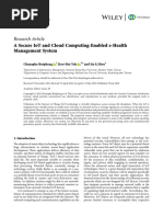 Security and Communication Networks - 2022 - Butpheng - A Secure IoT and Cloud Computing Enabled e Health Management System