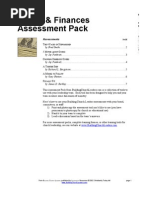 Giving Finances Assesment Pack