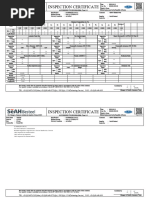 Mill Test Certificate - Heat No A72183 - Round Bar - OD 65mm