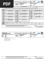 Mill Test Certificate - Heat No A72183 - Round Bar - OD 80mm