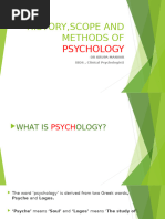 Histroy, Scope and Methods of Psychologykrupa