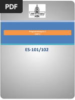 UNIT-3, Programming in C NOTES