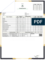 General Exam Mark Sheet