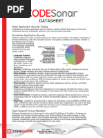 CodeSonar 8.2 Datasheet