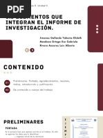 3.1. Elementos Que Integran El Informe de Investigación.