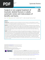 Surgical or Non-Surgical Treatment of Traumatic SK