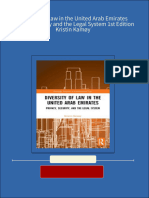 Diversity of Law in The United Arab Emirates Privacy Security and The Legal System 1st Edition Kristin Kamøy