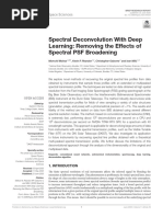 Spectral Deconvolution With Deep Learning Removing The Effects of Spectral PSF Broadening