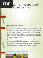 GEO 2217-1 - Introduction To Land Survey