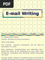 E-Mail Writing