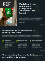 WhatsApp Cyber Security Risk Management Governance and Control