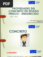 Propiedades Del Concreto en Estado Fresco - Endurecido