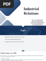 Indstrial Relations Presentation.