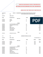 Practica Calificada de Costos Y Presupuestos (Apu) Trabajar Según Los Datos Indicados en El Apu, Sin Modificar Ninguna Partida