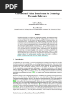 Convolutional Vision Transformer For Cosmology Parameter Inference