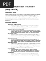 UNIT 3 - Introduction To Arduino Programming