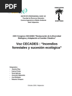 INVESTIGACION DUOC UC VALPARAISO - Incendios Forestales y Sucesión Ecológica en La Quinta Región