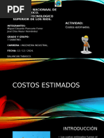 Costos Estimados