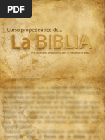 Curso Propedeutico de La Biblia