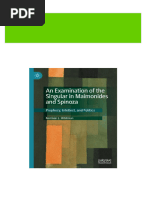 PDF An Examination of The Singular in Maimonides and Spinoza: Prophecy, Intellect, and Politics 1st Ed. Edition Norman L. Whitman Download