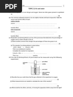 Past Paper Qs-Topic 11 Air and Water