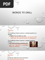 Unit 3 Words To Drill