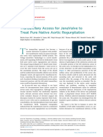 Transaxillary JenaValve To Treat Pure Native Aortic Regurgitation