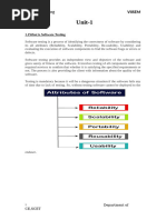 Software Testing Unit 1