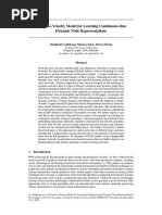 Piecewise-Velocity Model For Learning Continuous-Time Dynamic Node Representations