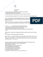 std-12, Chemical Kinetics, Worksheet