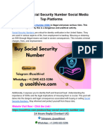 29.9 Buy Social Security Number Social Media Top Platforms