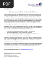 Thermal Process Compliance