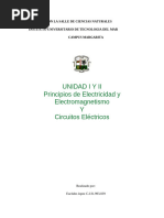 Unidad I Y Ii Principios de Electricidad y Electromagnetismo Y Circuitos Eléctricos