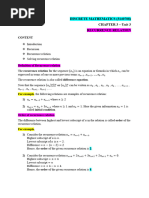 Recurrence Relation - Chapter 3 - Unit 3