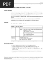 Cycles - Customizing Additional Program Parameters CYC 832T
